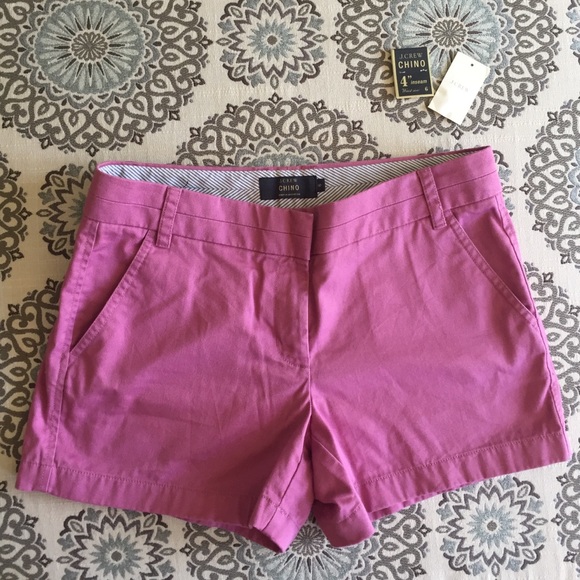 J. Crew Pants - NEW J.Crew purple chino shorts 4 inch size 6